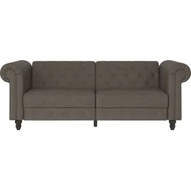 dorel home Schlafcouch Kunstleder 3-Sitzer Braun