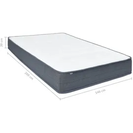 vidaXL Boxspringbett-Matratze 140 x 200 cm