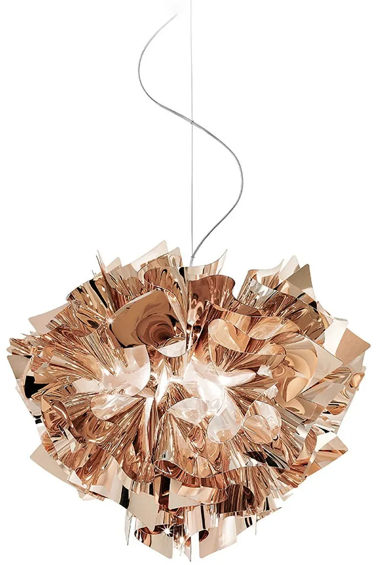 Pendelleuchte Slamp, VELI, dimmbar, Kupfer, für Wohnzimmer, Kunststoff, Design - 36