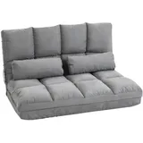 Homcom Bodenstuhl 2-in-1 mit Rückenlehne 102 x 73 x 60 cm