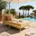 Oviala Chaiselongue modulare Gartenmöbel gelb