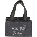 Out of the Blue Bierträger grau 24 x 15 cm