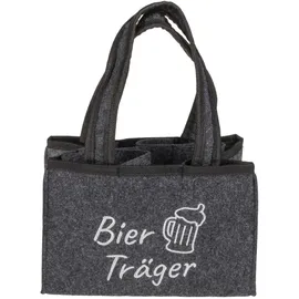 Out of the Blue Bierträger grau 24 x 15 cm