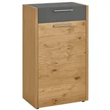 VOSS LEVIO 61 x 103 x 37 cm grau / Eiche mit 1 Schublade