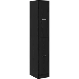 vidaXL Apothekerschrank Schwarze Eiche 30 x 41 x 174,5 cm Schwarz