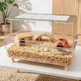 Ruexue 75cm PET Zwerghamster-Gehege mit 20cm tiefer Wanne