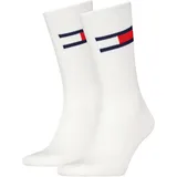 Tommy Hilfiger Socken mit Label-Detail im 2er-Pack, Weiss, 39-42