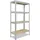 shelfplaza PRO 155x40x45 cm Schwerlastregal in verzinkt mit 4 Böden und 200 kg Traglast pro Boden