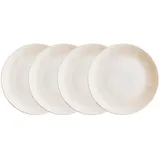 BUTLERS Atlantis Speiseteller 28 cm Beige 4er Set