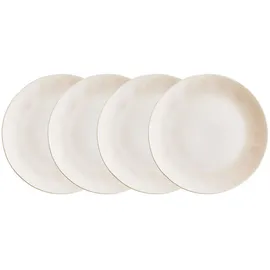 BUTLERS Atlantis Speiseteller 28 cm Beige 4er Set