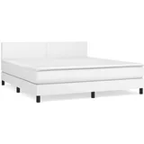 vidaXL Boxspringbett 180 x 200 cm Weiß
