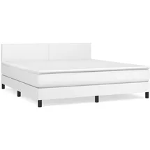 vidaXL Boxspringbett 180 x 200 cm Weiß