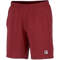 Fila Tennishose Short Santana (4-Wege-Stretch, atmungsaktiv) kurz burgundrot Herren