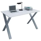 VCM Schreibtisch Lona Silber / Weiß