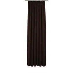 Vorhang WIRTH "Newbury", braun, B:130cm H:385cm, Baumwolle, Polyester, Gardinen, nach Maß