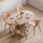 Mondeer Klapptisch 120 x 80 x 75 cm Eiche/weiß