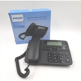 Philips Festnetztelefon M20B/00 Schwarz Telefon, Schwarz