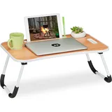 Relaxdays Laptoptisch Bett Couch Klappbar Betttisch Tablethalter Notebooktisch