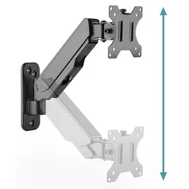 Digitus Universal Single Monitorhalter mit Gasdruckfeder Schwarz