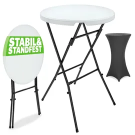 CASARIA Stehtisch 72 cm Klappbar Anthrazit