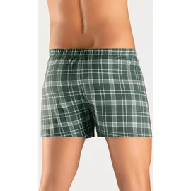 H.I.S. Boxershorts kariert grün S 2er Pack
