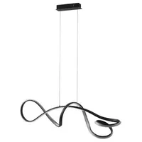 LUCANDE LED-Hängeleuchte Rodado, schwarz, 110 cm, Aluminium