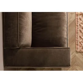 MASSIVMOEBEL24.DE Sofa 3-Sitzer 286x103x69 Cord taupe VALENCIA