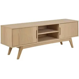 VCM Marte TV-Lowboard 160 x 40 x 55 cm Weiß Spanplatte