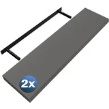 CASARIA Wandregal 90 x 3,8 x 23 cm Grau