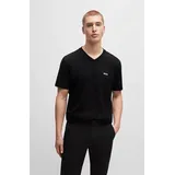 Boss Green V 10256064 Kurzarm-T-Shirt Mit V-ausschnitt Black M