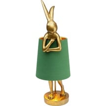 Kare DESIGN Tischleuchte Animal Rabbit Grün 68 cm