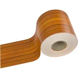 DEMA PVC Balkon Terrasse Sichtschutzstreifen Sichtschutz 70 m x 19 cm Holz - Optik