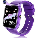 Smartwatch Kinder, Jungen Mädchen Kinder Smartwatch Geburtstagsgeschenke, Smart Watch Kinder, Kinderuhr mit 26 Spielen, HD-Kamera, Musik, Video, Schrittzähler, Alarm, Uhr für Kinder von 4-16 Jahren