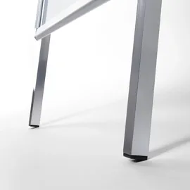 Showdown Displays Showdown® Displays Kundenstopper Standard Rondo silber DIN A1 2 Fächer 63,9 x 74,4 x 112,0 cm, 1 St.
