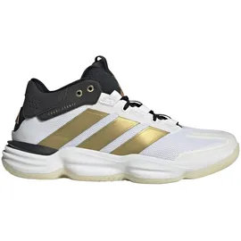 adidas Damen/Herren Handball Hallenschuhe / Court Stabil weiß/schwarz