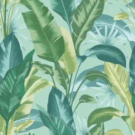 Envy Vliestapete Leaf It Out 53 cm x 10 m 1 St blau