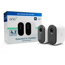 Arlo Essential XL OUTDOOR CAMERA 2-PACK VMC3252-100EUS WLAN IP-Überwachungskamera-Set mit 2 Kam