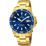 Festina Herren Uhr Edelstahl vergoldet F20533/1