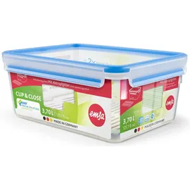 Emsa Frischhaltedose Clip & Close blau 19,5 x 26,3 cm 3,7 l