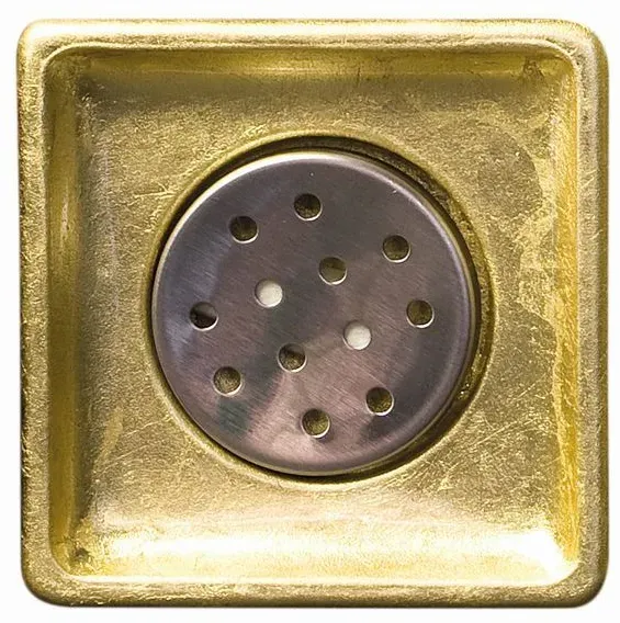 Glassdesign LUXURY Seifenschale LUX01FO - Gold (Blattauflage 3D)