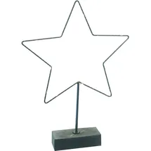 expo-bˆrse LED Metallstern auf Betonsockel 40 cm 15 LEDs batteriebetrieben Timer
