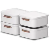 Rotho Maloja Aufbewahrungsbox 39,5 x 38,0 x 17,7 cm 4-tlg. weiß