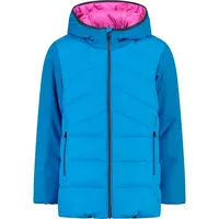 CMP Kid G Jacket Long Fix Hood, turchese 116