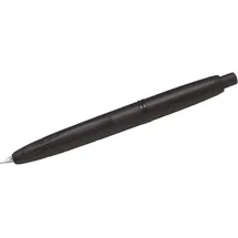 Pilot Pen Füllfederhalter Capless Black Feder EF 18 Kt. rhodiniertes Gold Schwarz