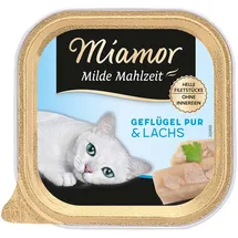 Miamor Milde Mahlzeit Geflügel & Lachs 32 x 100 g