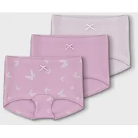 NAME IT Slip NMFTIGHTS 3P PINK BUTTERFLY rosa 86