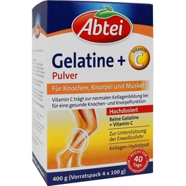 Abtei Gelatine Plus Vitamin C Pulver 400 g