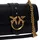 PINKO Love One Mini Umhängetasche Baumwolle/Leather Black/Gold