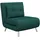 Homcom Schlafsessel, Klappsessel mit Bettfunktion, Einzelsofa mit Kissen, Samtoptik für Wohnzimmer, Sessel, Schlafsessel