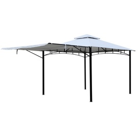 Ondis24 Pavillon Gartenzelt Partyzelt Stoffdach Grand Valley quadratisch, BxT: 330 x 330 cm - weiss